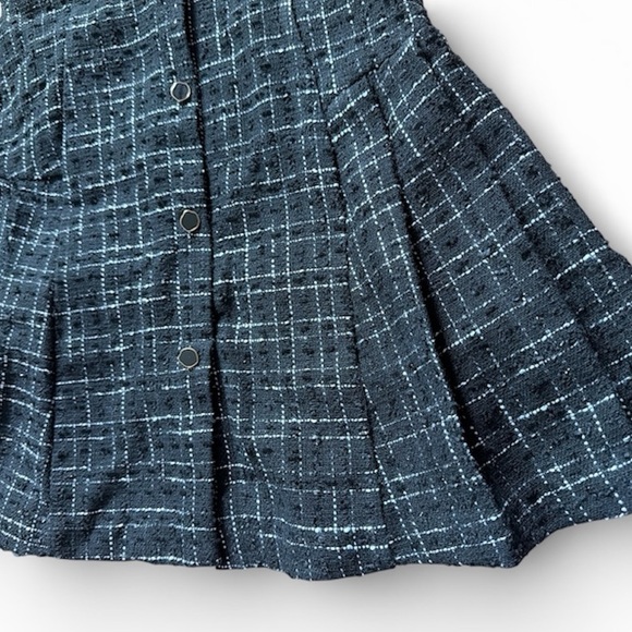 NWT Zara tweed black and white short sleeve dress XS - Picture 6 of 8